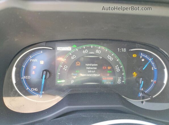 4T3RWRFV0RU147232 2024 TOYOTA RAV4 Black Vista del cuadro de instrumentos