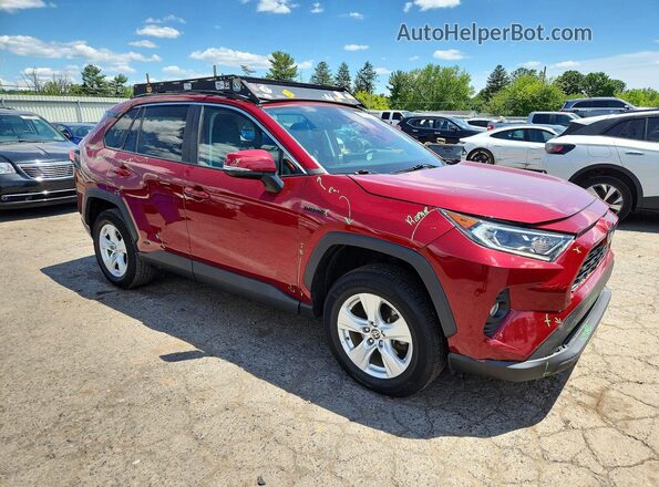 4T3RWRFV1MU027075 2021 TOYOTA RAV4 Red 