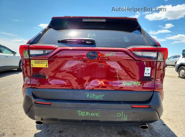4T3RWRFV1MU027075 2021 TOYOTA RAV4 Red 