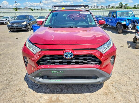 4T3RWRFV1MU027075 2021 TOYOTA RAV4 Red 