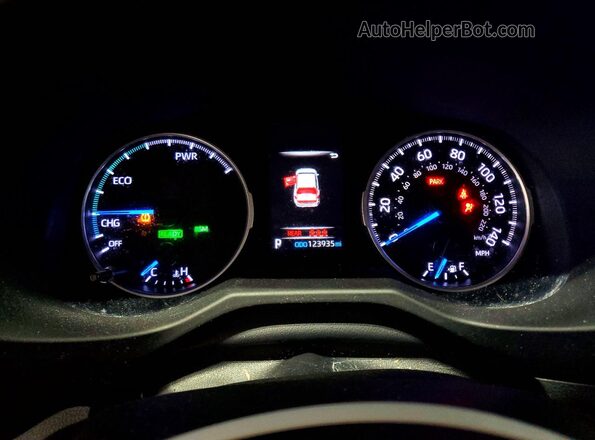 4T3RWRFV1MU045429 2021 TOYOTA RAV4 Black Вид щитка приладів