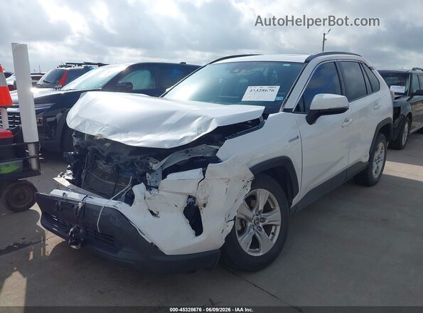 4T3RWRFV1MU047309 2021 TOYOTA RAV4 HYBRID White Передня ліва чверть