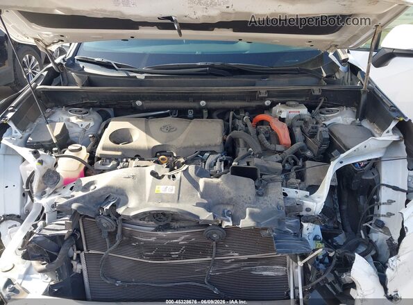 4T3RWRFV1MU047309 2021 TOYOTA RAV4 HYBRID White Вид ззаду