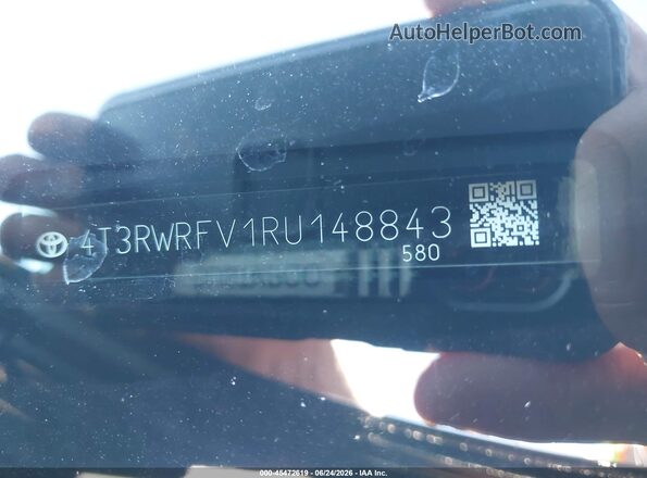 4T3RWRFV1RU148843 2024 TOYOTA RAV4 HYBRID Black ძრავის განყოფილების ხედი