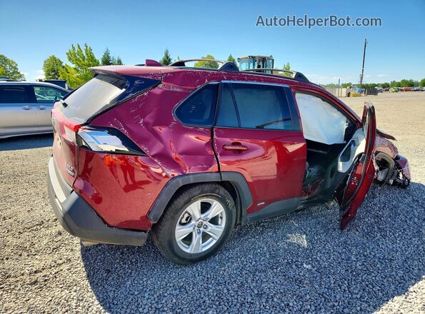 4T3RWRFV2MU047982 2021 TOYOTA RAV4 Burgundy უკანა მარჯვენა