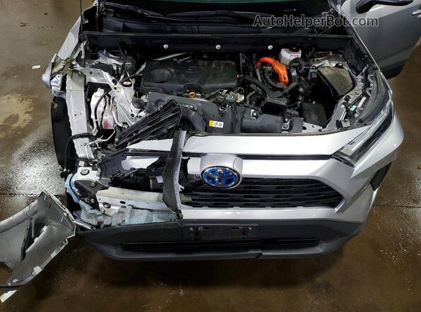 4T3RWRFV3NU068275 2022 TOYOTA RAV4 Silver ძრავის განყოფილების ხედი