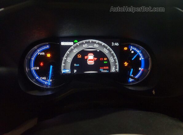 4T3RWRFV3RU122583 2024 TOYOTA RAV4 Белый Вид щитка приборов