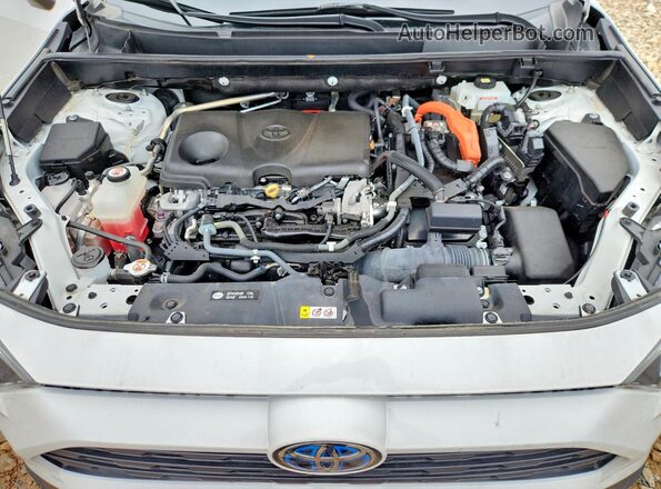 4T3RWRFV4MU023084 2021 TOYOTA RAV4 White Widok komory silnika