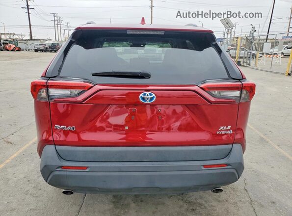 4T3RWRFV5MU025488 2021 TOYOTA RAV4 Red Հետևի տեսք