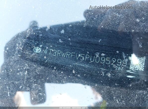 4T3RWRFV5PU095299 2023 TOYOTA RAV4 HYBRID Черный Вид щитка приборов