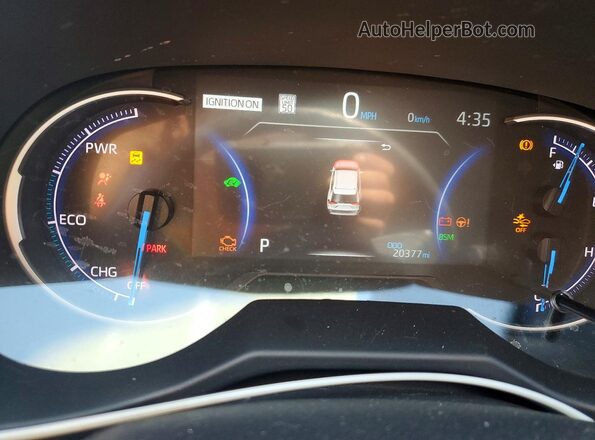4T3RWRFV5RU160316 2024 TOYOTA RAV4 Gray Vista del cuadro de instrumentos