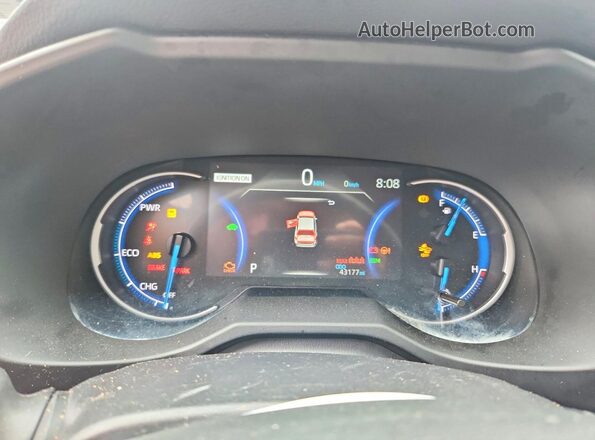 4T3RWRFV6SU176482 2025 TOYOTA RAV4 Black Instrument cluster view