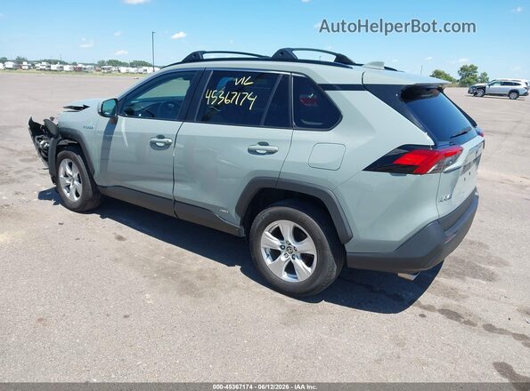 4T3RWRFV7MU014878 2021 TOYOTA RAV4 HYBRID Gray Rear left