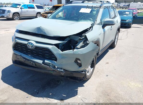 4T3RWRFV7MU014878 2021 TOYOTA RAV4 HYBRID Gray Front view