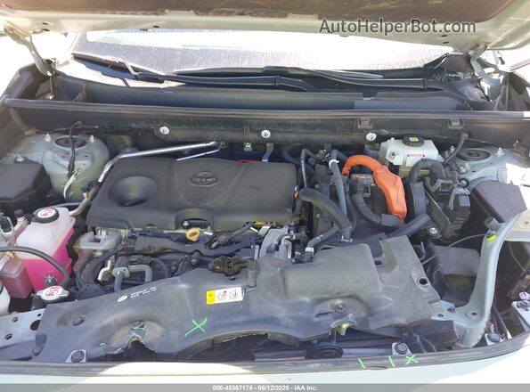 4T3RWRFV7MU014878 2021 TOYOTA RAV4 HYBRID Gray Rear view