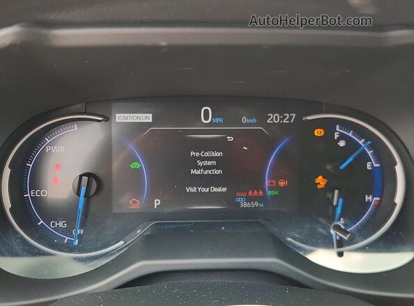 4T3RWRFV7PU105007 2023 TOYOTA RAV4 White ხელსაწყოთა პანელის ხედი