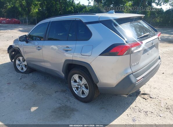 4T3RWRFV8MU033438 2021 TOYOTA RAV4 HYBRID Silver Trasero izquierdo