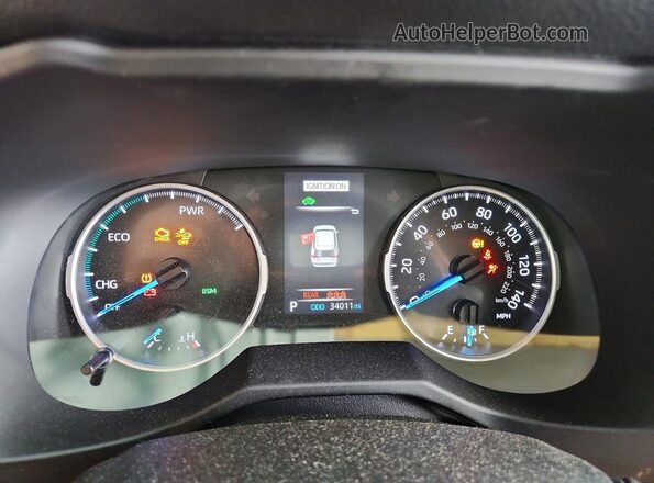 4T3RWRFV8MU046139 2021 TOYOTA RAV4 White Սարքավորումների վահանակի տեսք