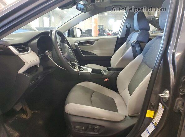 4T3RWRFV8NU068711 2022 TOYOTA RAV4 Gray წინა სალონის ხედი