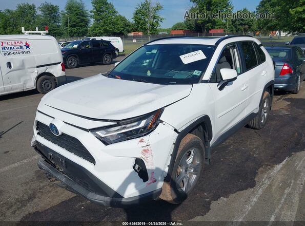 4T3RWRFV8PU093921 2023 TOYOTA RAV4 HYBRID White Vista tres cuartos delantera izquierda