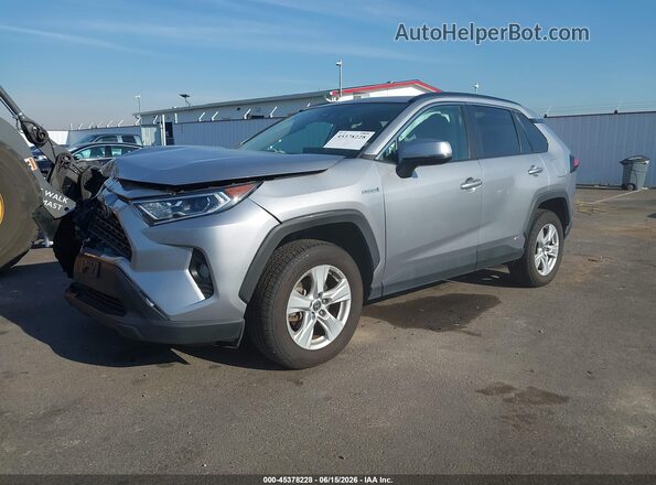 4T3RWRFV9MU038454 2021 TOYOTA RAV4 HYBRID Silver Front left