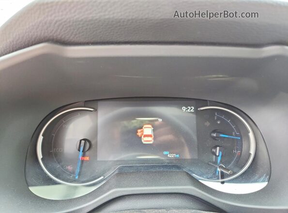 4T3RWRFV9SU201200 2025 TOYOTA RAV4 Maroon Instrument cluster view