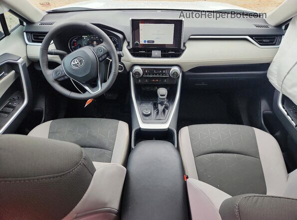 4T3RWRFV9SU210964 2025 TOYOTA RAV4 White Dashboard view