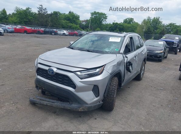 4T3RWRFVXNU050582 2022 TOYOTA RAV4 HYBRID Silver Front left