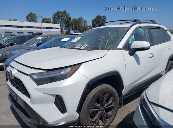 4T3T6RFV1RU145897 2024 TOYOTA RAV4 HYBRID White Vista tres cuartos delantera izquierda