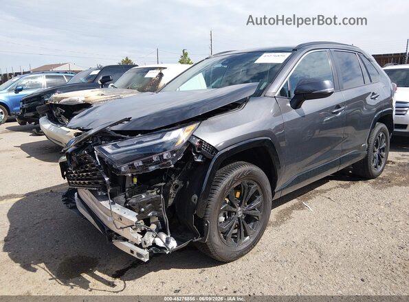 4T3T6RFV2NU067236 2022 TOYOTA RAV4 HYBRID Gray Front left