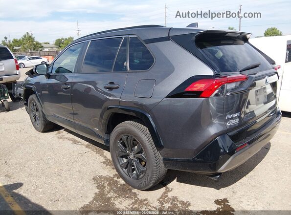 4T3T6RFV2NU067236 2022 TOYOTA RAV4 HYBRID Gray Rear left