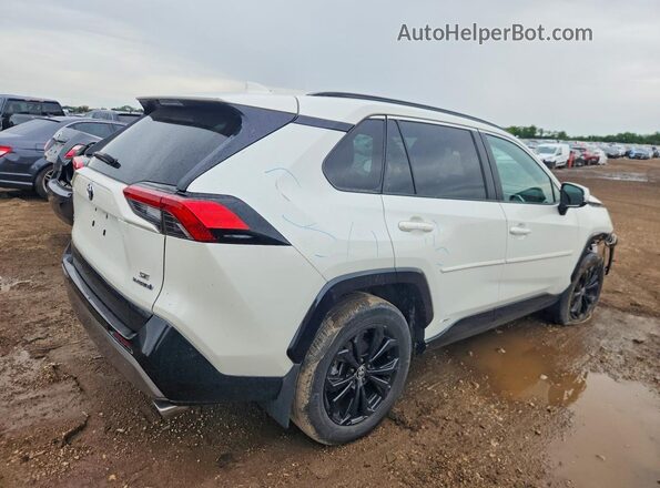 4T3T6RFV6NU076196 2022 TOYOTA RAV4 White Задня права чверть