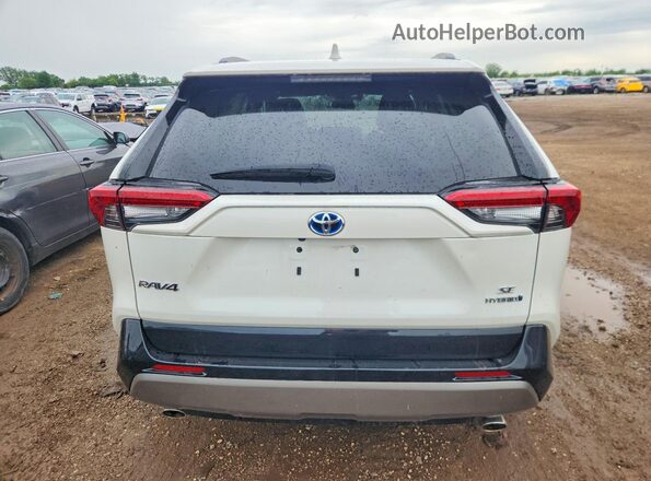 4T3T6RFV6NU076196 2022 TOYOTA RAV4 White Вид ззаду