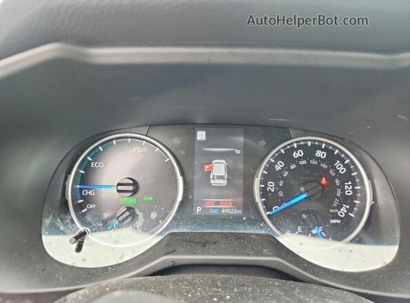 4T3T6RFV6NU076196 2022 TOYOTA RAV4 White Вид щитка приладів