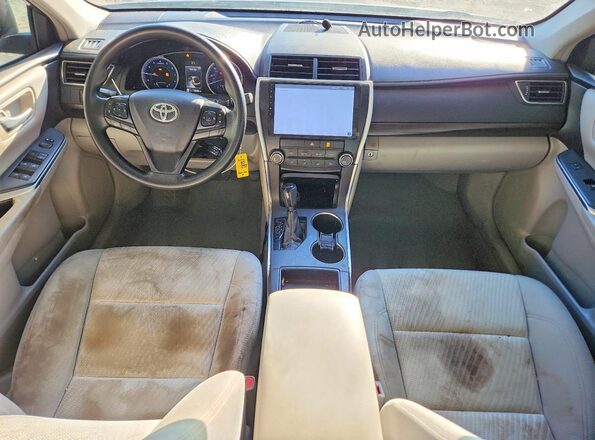 4T4BF1FK3GR565384 2016 TOYOTA CAMRY Charcoal Вид панелі приладів