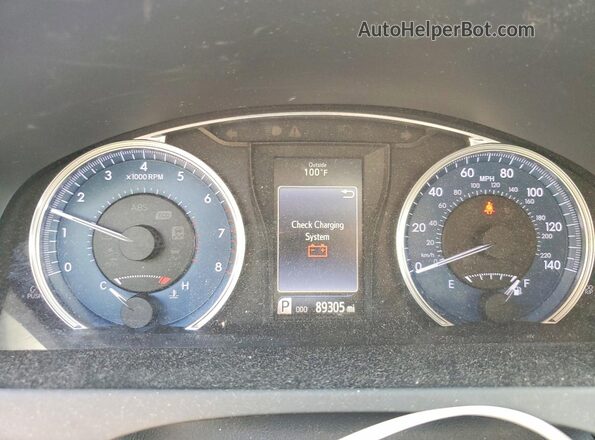 4T4BF1FK3GR565465 2016 TOYOTA CAMRY Черный Вид щитка приборов