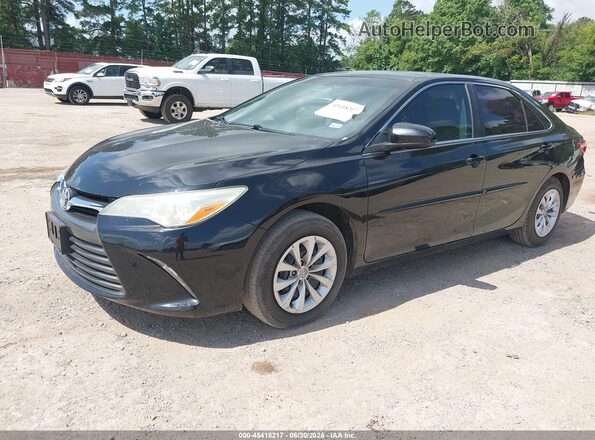 4T4BF1FK5GR544889 2016 TOYOTA CAMRY Black Առջևի ձախ երեք քառորդ տեսարան