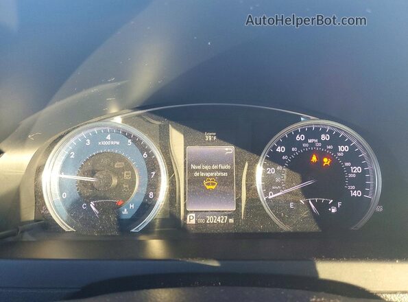 4T4BF1FK6GR531990 2016 TOYOTA CAMRY Gray Вид щитка приладів