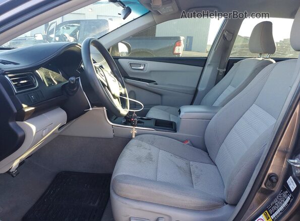 4T4BF1FK6GR531990 2016 TOYOTA CAMRY Gray Вид салону спереду