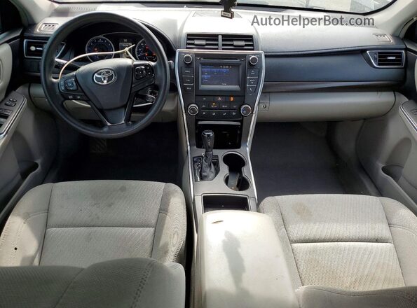4T4BF1FK7GR529147 2016 TOYOTA CAMRY Gray Առջևի վահանակի տեսք