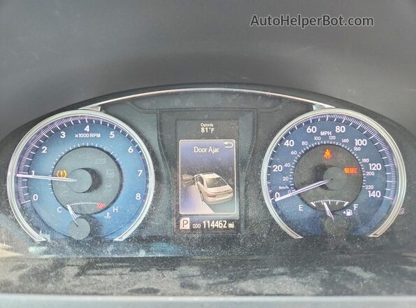 4T4BF1FK7GR535837 2016 TOYOTA CAMRY Серебряный Вид щитка приборов