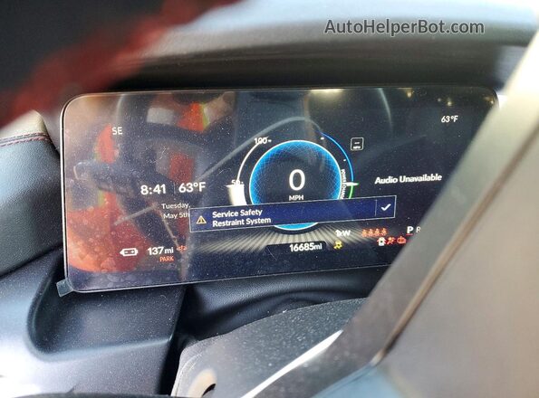 4W5KHNRL0RZ504197 2024 ACURA ZDX White Вид щитка приладів