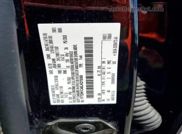 1FTEW1C48LKD78360 2020 FORD F150 Black Widok naklejki z numerem VIN