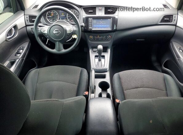 3N1AB7APXKY372167 2019 NISSAN SENTRA Silver Widok zestawu wskaźników