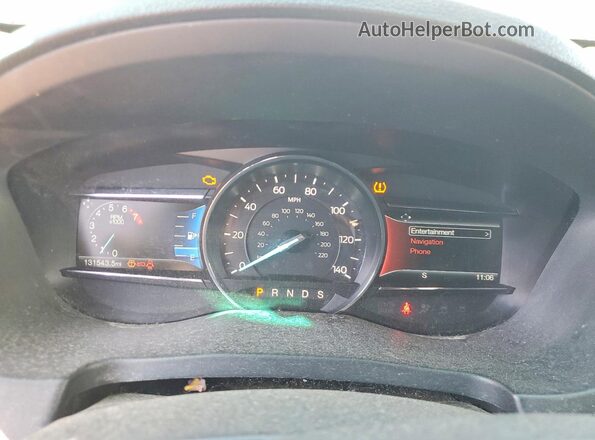 1FM5K8GT2GGA84575 2016 FORD EXPLORER Black Vista de los asientos traseros