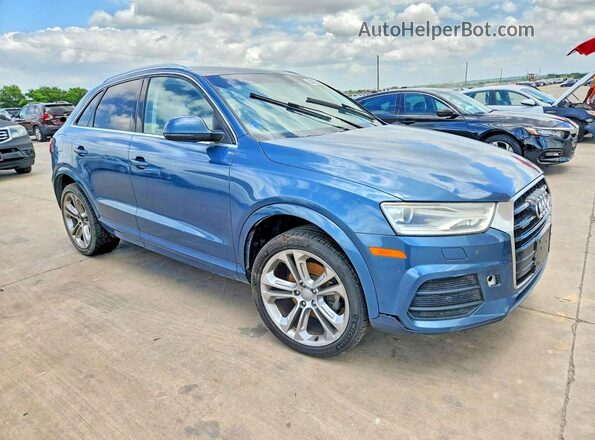 WA1JCCFSXHR006489 2017 AUDI Q3 Blue Front view