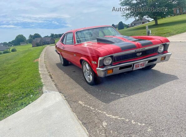 114271W120027 1971 CHEVROLET NOVA Красный Задняя левая четверть