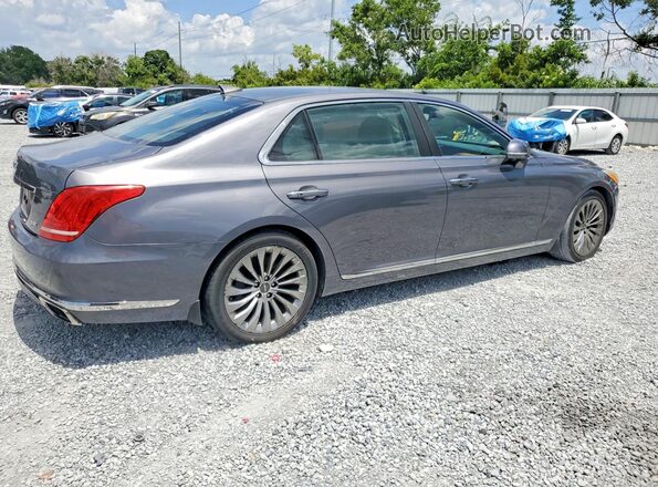 KMHG34JA0HU022990 2017 GENESIS G90 Gray Առջևի աջ