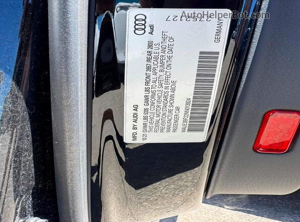 WAUE3BF22NN013924 2022 AUDI A6 Black 