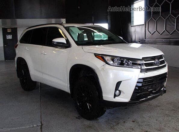 5TDJZRFH4JS883515 2018 TOYOTA HIGHLANDER White Задня ліва чверть